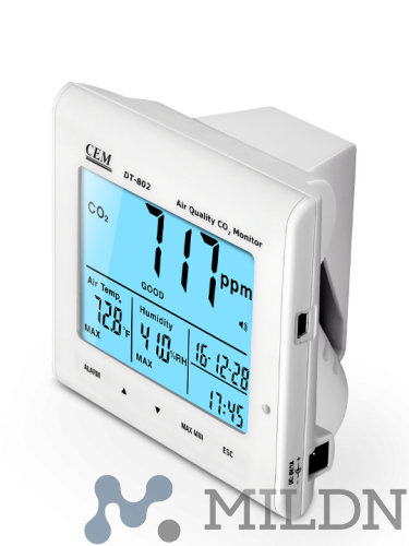 DT-802 Анализатор CO2, часы, температуры и влажности фото 4
