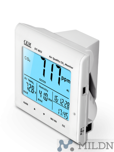 DT-802 Анализатор CO2, часы, температуры и влажности фото 4